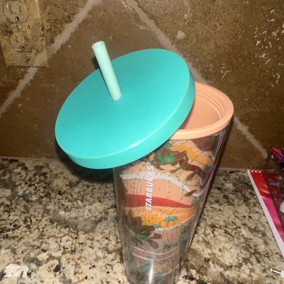 Starbucks Tumbler with lid and straw. - Picture 5 of 6